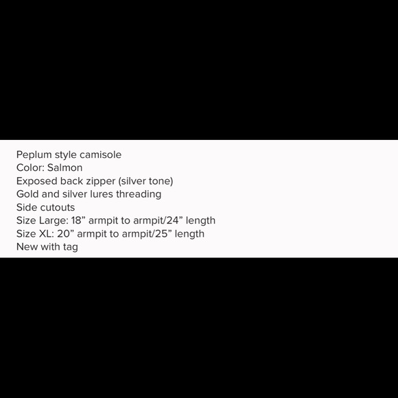 Express Peplum Camisole (NWT) - Picture 6 of 6